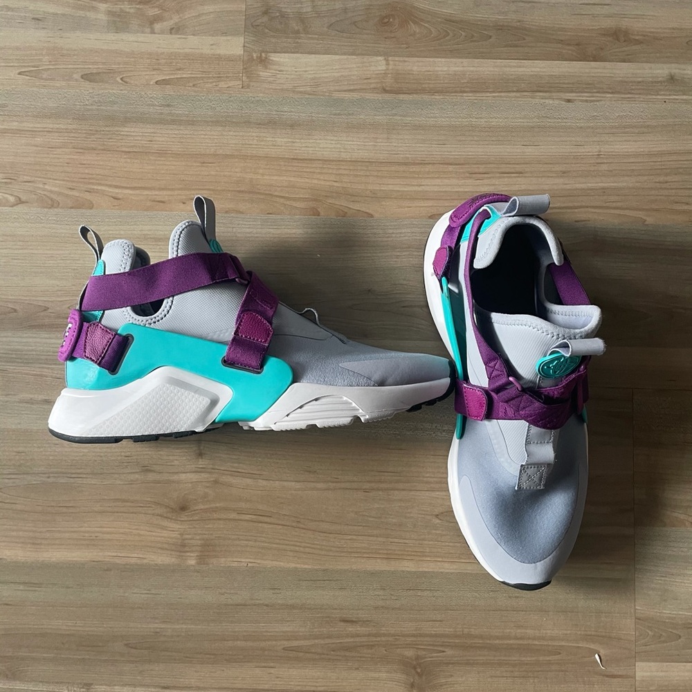 Nike Air Huarache Grey Purple Aqua